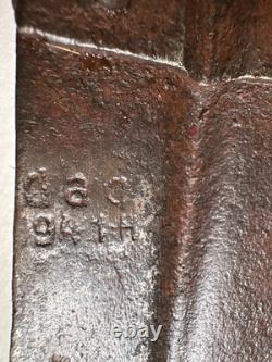 WW2 German Entrenching Tool daq 1941 H Klappspaten Shovel Heer Issue WH