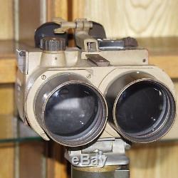 WW2 German FLAK Binoculars 10x80 cxn with Wooden Tripod ORIGINAL NOT RESTORED