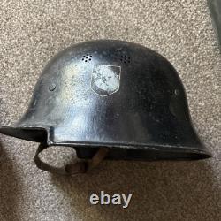 WW2 German Feuerpolizei M34 Helmet Original Militaria