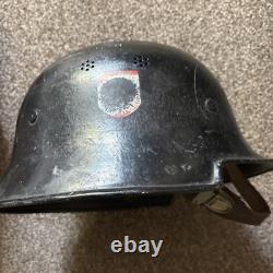 WW2 German Feuerpolizei M34 Helmet Original Militaria
