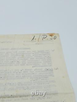 WW2 German Field Order, Inf. Rgt. 6, 29 Sept 1941 Eastern Front, signed Barbarossa
