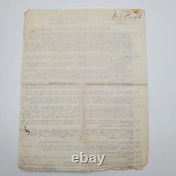 WW2 German Field Order, Inf. Rgt. 6, 29 Sept 1941 Eastern Front, signed Barbarossa