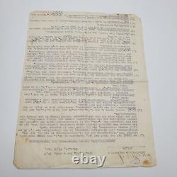 WW2 German Field Order, Inf. Rgt. 6, 29 Sept 1941 Eastern Front, signed Barbarossa