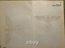 WW2 German Framed Map Rare Original'NORD-u. MITTEL-DEUTSCHLAND