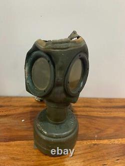 WW2 German Gas Mask And Cannister Original Condition With Spare Lens