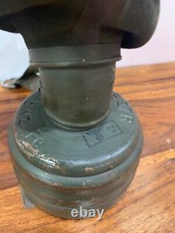 WW2 German Gas Mask And Cannister Original Condition With Spare Lens