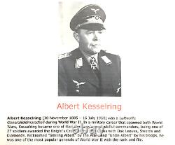 WW2 German General Albert Kesselring Autograph