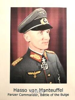 WW2 German General HASSO VON MANTEUFFEL Autograph