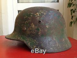 WW2 German Helmet Luftwaffe DD Camo Original