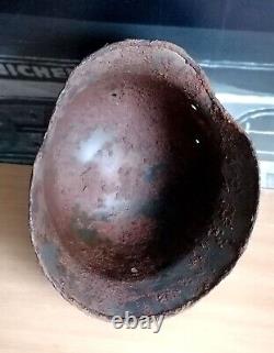 WW2 German Helmet M35 ET64 #3536 Double repainted Original Wehrmacht WWII