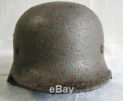 WW2 German Helmet M40/64 Stahlhelm with liner Original, dug relic
