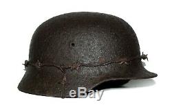 WW2 German Helmet M40 Size 68. The Battle for Stalingrad. World War II Relic