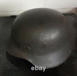 WW2 German Helmet M42 Original Size 68 shell