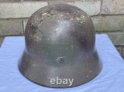 WW2 German Helmet Original Normandy Camo