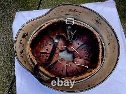 WW2 German Helmet Original Normandy Camo