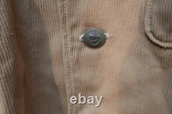 WW2 German Kriegsmarine Navy Corduroy Deck Jacket Anchor Buttons / Vents, Marked