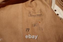 WW2 German Kriegsmarine Navy Corduroy Deck Jacket Anchor Buttons / Vents, Marked