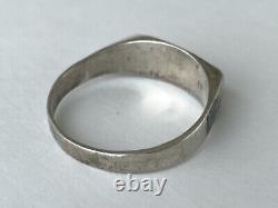 WW2 German LIBYA DAK Afrikakorps Silver Souvenir Ring North Africa Campaign