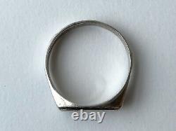 WW2 German LIBYA DAK Afrikakorps Silver Souvenir Ring North Africa Campaign