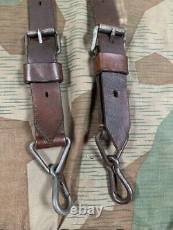 WW2 German Lafette Tripod Leather Carry Slings Strap Original MG 34 42 Wehrmacht