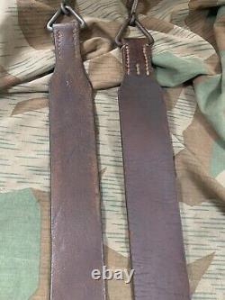 WW2 German Lafette Tripod Leather Carry Slings Strap Original MG 34 42 Wehrmacht