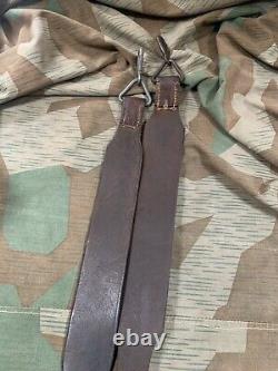 WW2 German Lafette Tripod Leather Carry Slings Strap Original MG 34 42 Wehrmacht