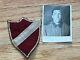 WW2 German Latvian Elite Volunteer Photograph and Sleeve Patch. Orig