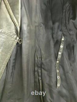 WW2 German Leather Officer Jacket Raka Horsehide TrenchCoat 38 (EU48) Luftwaffe