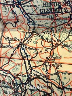 WW2 German Luftwaffe Air Force Pilot's Map Original Poland 1941