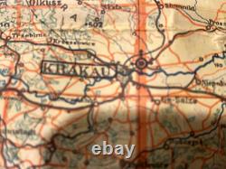 WW2 German Luftwaffe Air Force Pilot's Map Original Poland 1941
