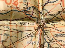 WW2 German Luftwaffe Air Force Pilot's Map Original Poland 1941
