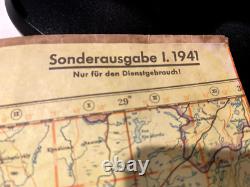 WW2 German Luftwaffe Air Force Pilot's Map Original Poland 1941