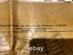 WW2 German Luftwaffe Air Force Pilot's Map Original Poland 1941