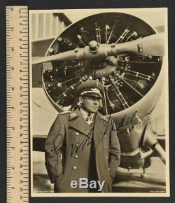 WW2 German Luftwaffe Autograph ERNST UDET Signed Photo in 1934 9 1/2 x 7 Inch