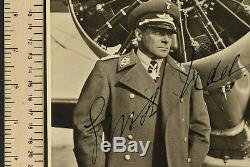 WW2 German Luftwaffe Autograph ERNST UDET Signed Photo in 1934 9 1/2 x 7 Inch