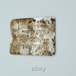 WW2 German Luftwaffe Flak Regt 22 Effects Tag Nr72 Doberitz Aluminum Original WW2 German Luftwaffe Flak Regt 22 Effects Tag Nr72 Doberitz Aluminum Original