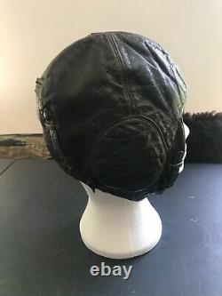 WW2 German Luftwaffe officer's flying helmet. Bomber pilot