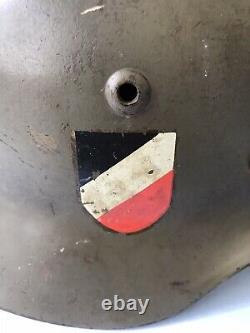 WW2 German M35 Helmet with Original Military Painted Finish