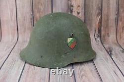 WW2 German M36 Helmet War with Bulgarian Flag Size 54