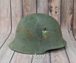 WW2 German M36 Helmet with Bulgarian Flag Size 57