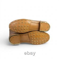 WW2 German M39 Jack Boots Handmade Leather Marching Boots with Hobnails