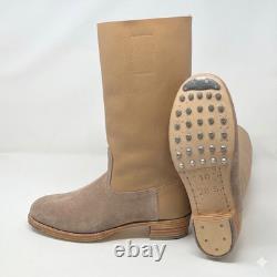 WW2 German M39 Jack Boots Handmade Leather Marching Boots with Hobnails