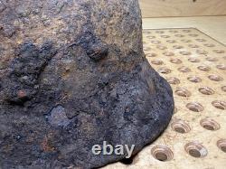 WW2 German M42 Helmet Relic Courland Pocket Uncleaned Paint Remains #147