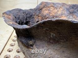 WW2 German M42 Helmet Relic Courland Pocket Uncleaned Paint Remains #147