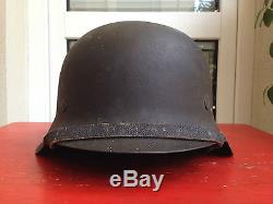 WW2 German M42 ND Heer Helmet Named and Original