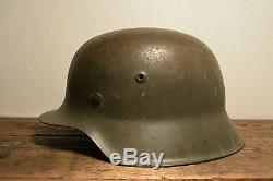 WW2 German M42 helmet, HKP66 Original