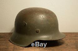 WW2 German M42 helmet, HKP66 Original