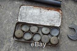 WW2 German MG34 E Tin Original Spares Parts Tools Kit Ergänzungkasten WWII RARE
