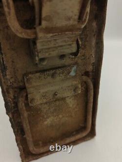 WW2 German MG34 MG42 Metal Tan Ammo Box Wehrmacht LW Original Relic Barn find