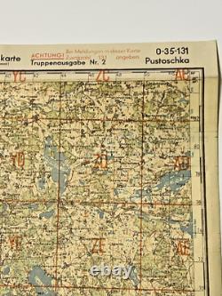 WW2 German Map Captured By US Intelligence Division April 1945 Russia Sector